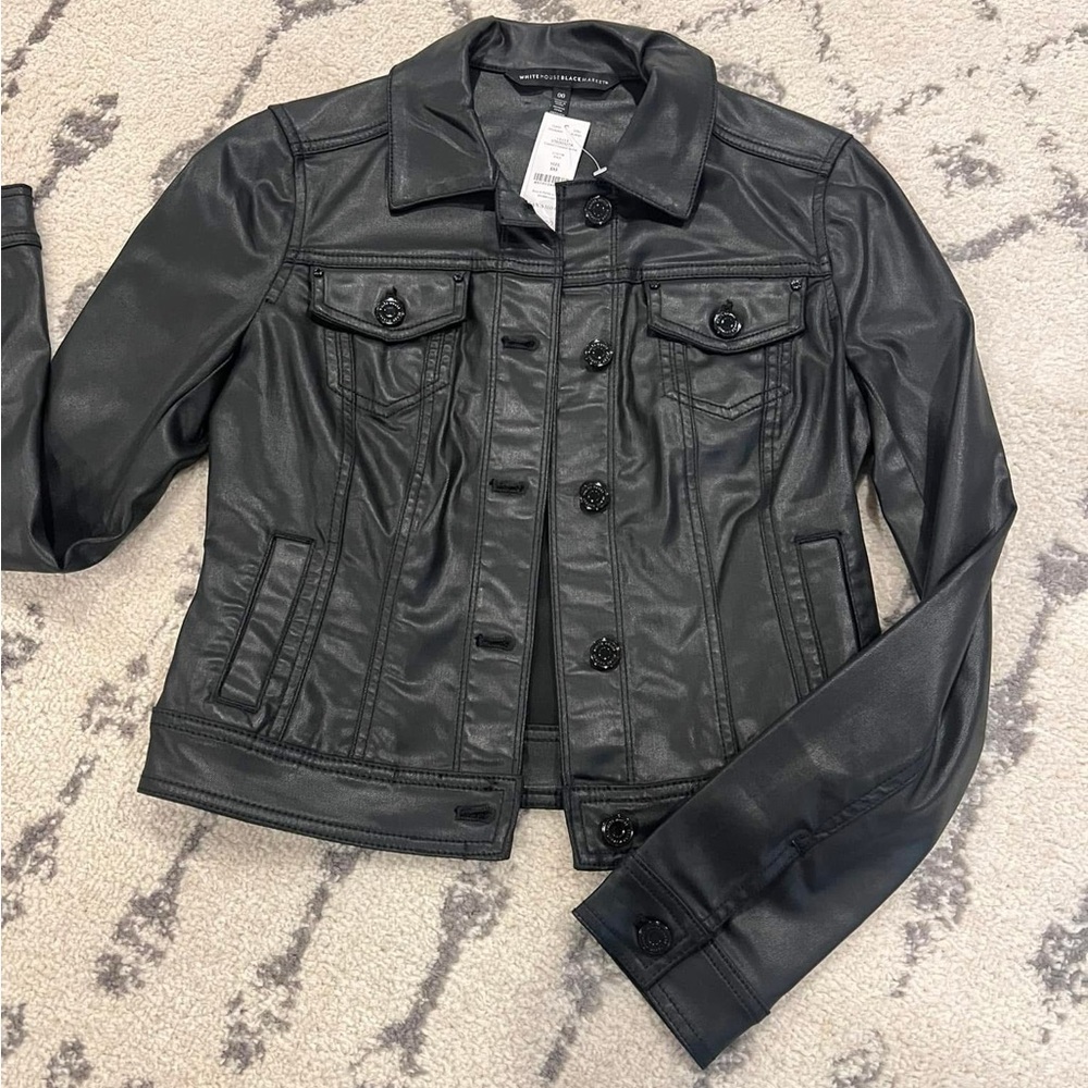 Black Coated Stretch Jacket